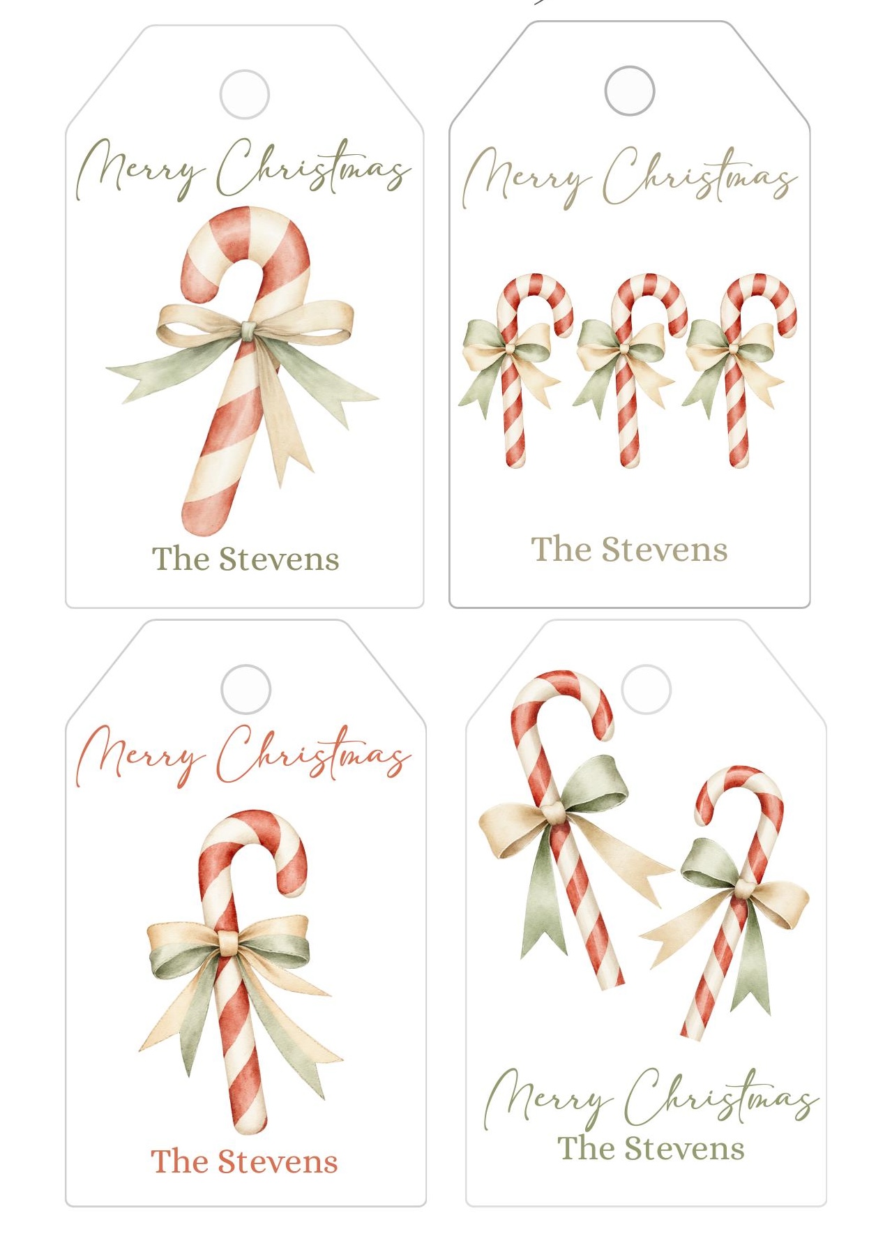 Personalized Christmas Gift Tags